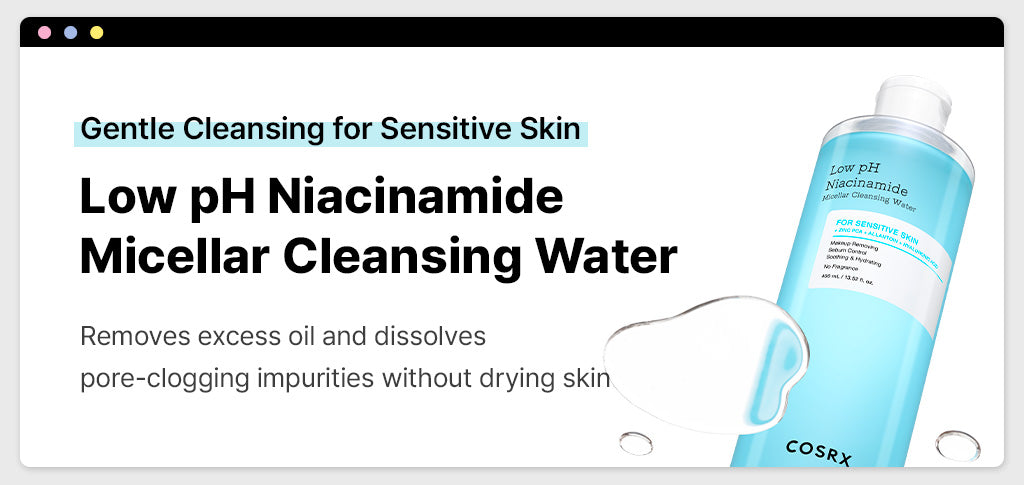 Low pH Niacinamide Micellar Cleansing Water