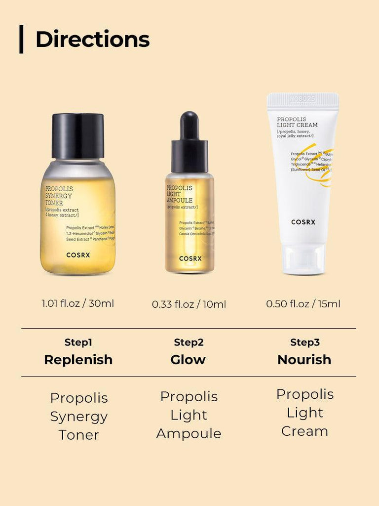 HONEY GLOW KIT- 3 step - COSRX Official