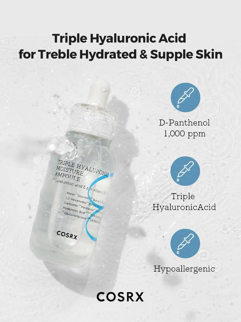 Hydrium Triple Hyaluronic Moisture Ampoule - COSRX Official